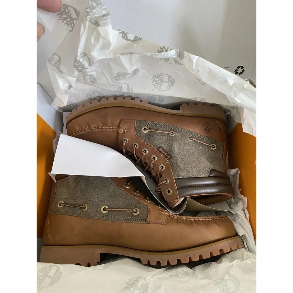 Timberland Oakwell Mid Lace TB0A6FJ6EM5 Mens 11 M Brown Nubuck Waterproof Boots